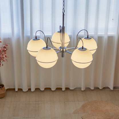 Orion Milk Glass Bulb Chandelier - Loonglight