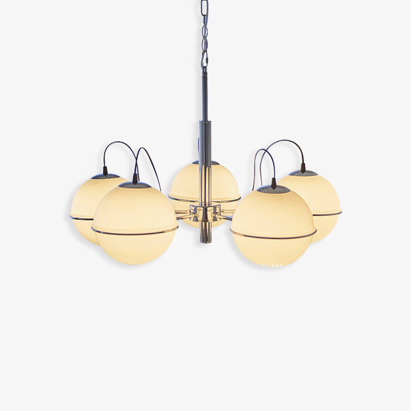 Orion Milk Glass Bulb Chandelier - Loonglight
