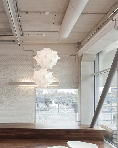 Sea Urchin Silk Pendant Light - Loonglight