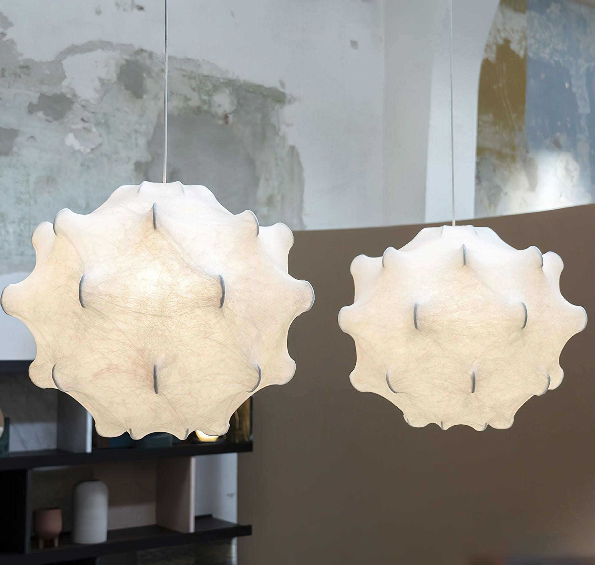 Sea Urchin Silk Pendant Light - Loonglight