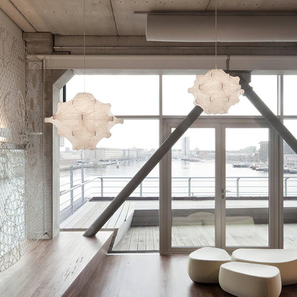 Sea Urchin Silk Pendant Light - Loonglight