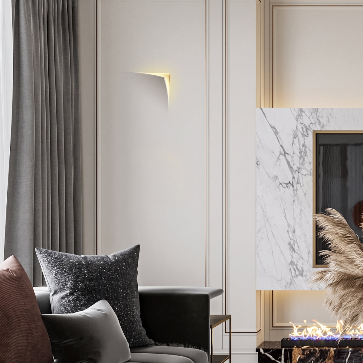 Page Recessed Plaster Wall Sconce