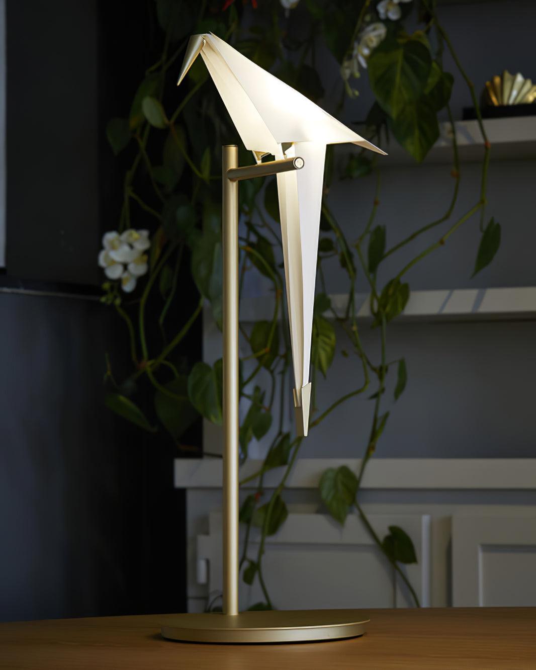 White Paper Crane Table Lamp - Loonglight