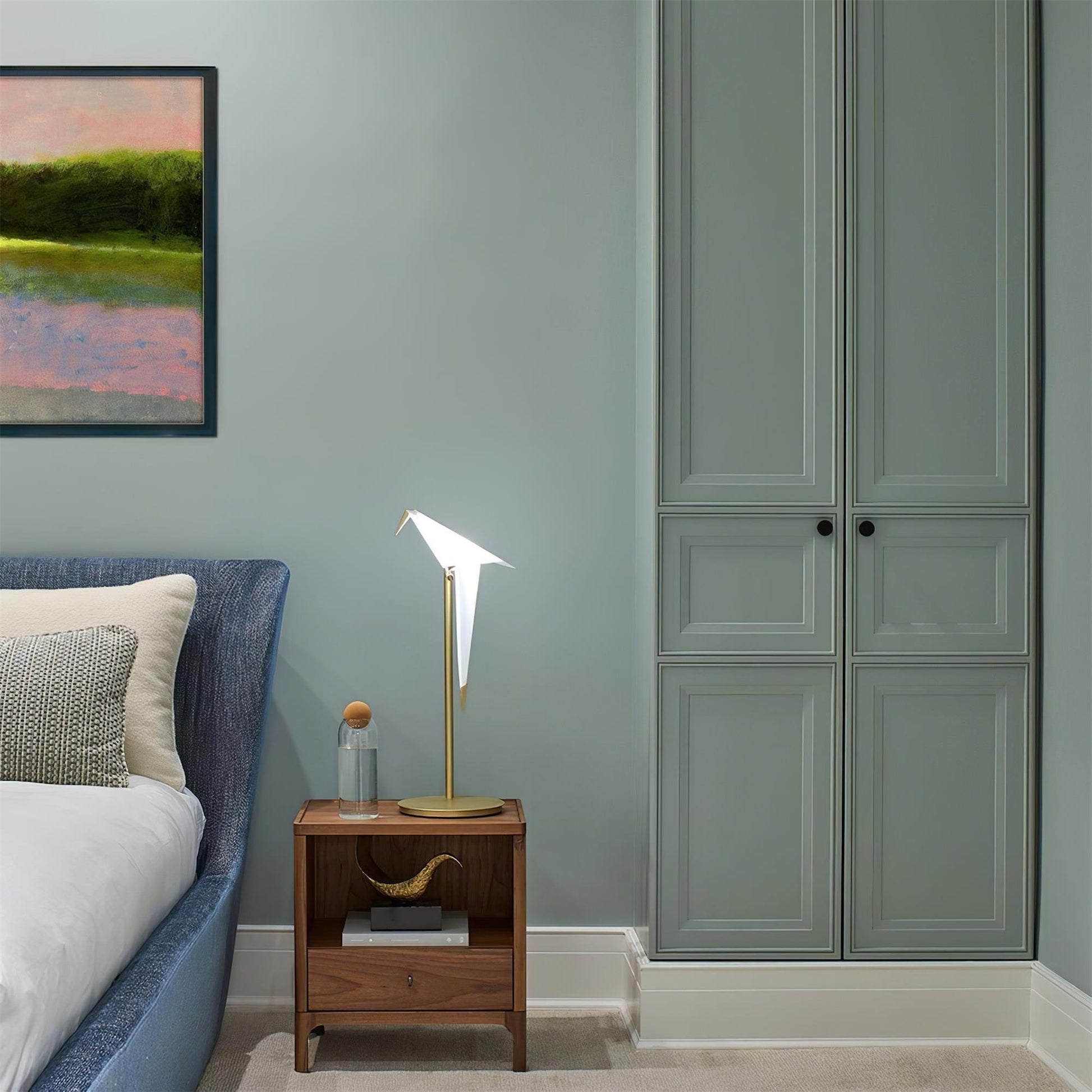 White Paper Crane Table Lamp - Loonglight