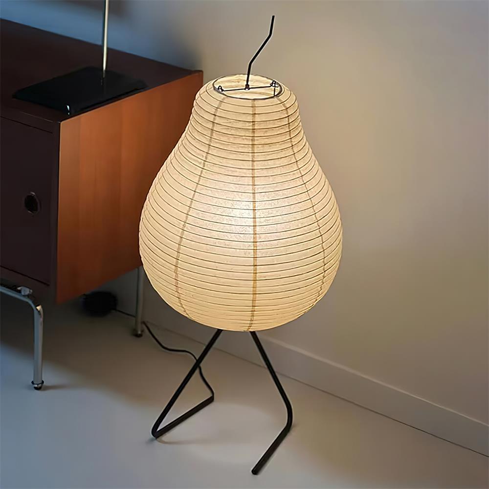 Pear Rice Paper Floor Lamp - Loonglight
