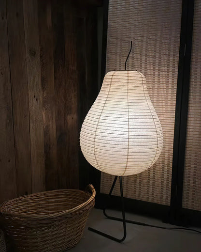 Pear Rice Paper Floor Lamp - Loonglight