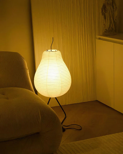 Pear Rice Paper Floor Lamp - Loonglight