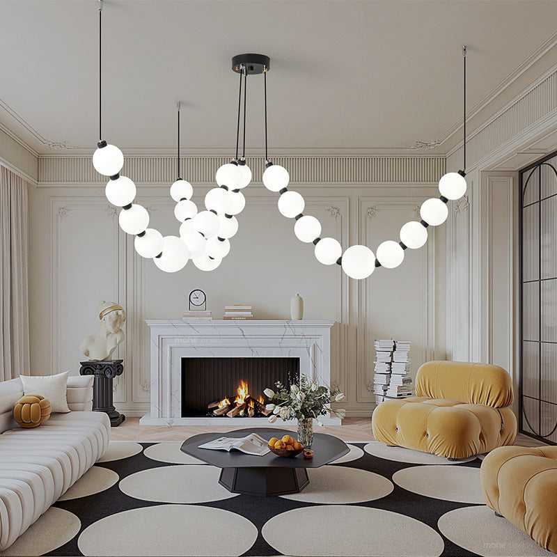 Pearl Necklace Chandelier V - Loonglight