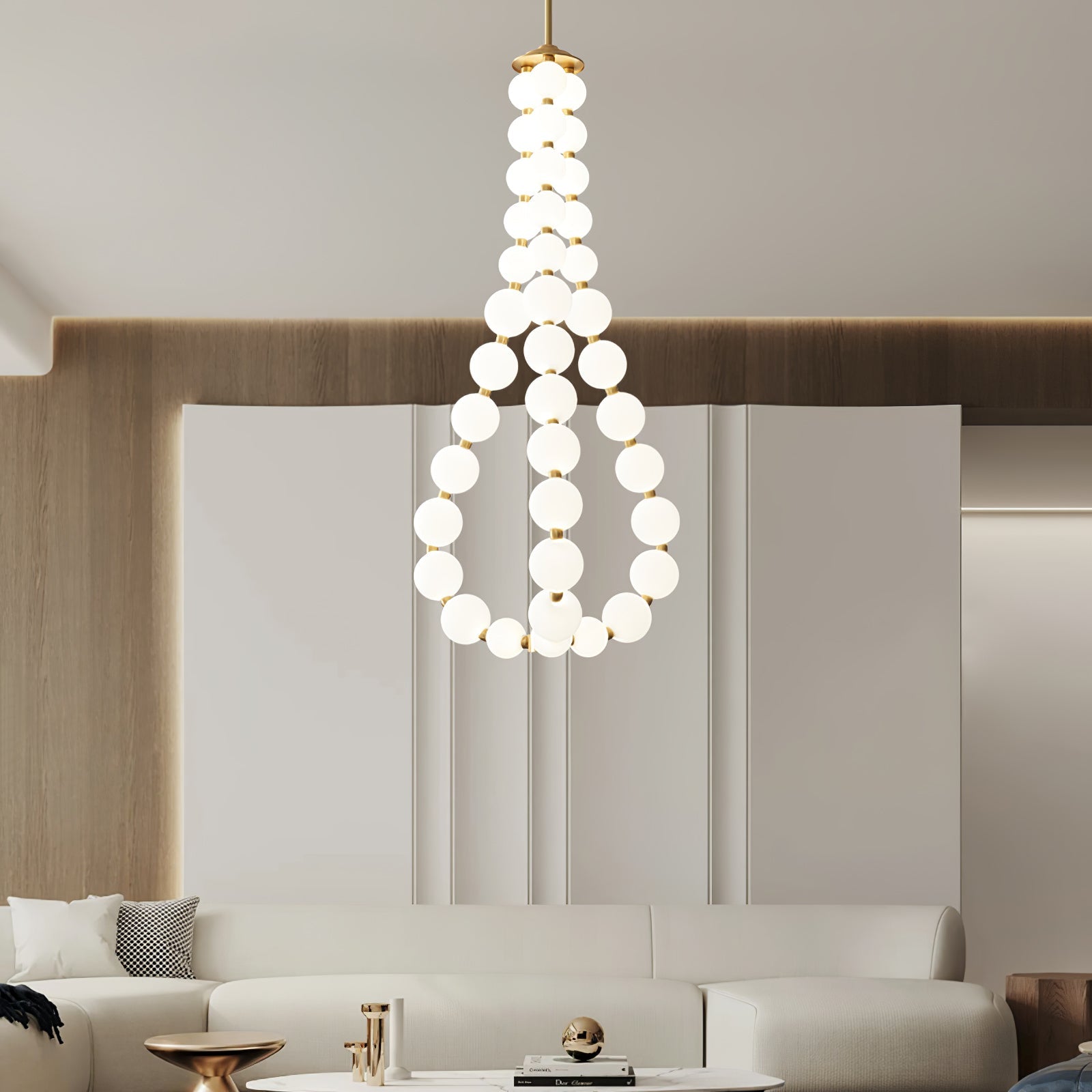 Pearl Necklace Chandelier O - Loonglight