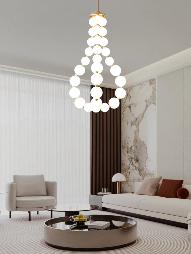Pearl Necklace Chandelier O - Loonglight