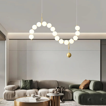 COCO Pearl Necklace Chandelier - Loonglight