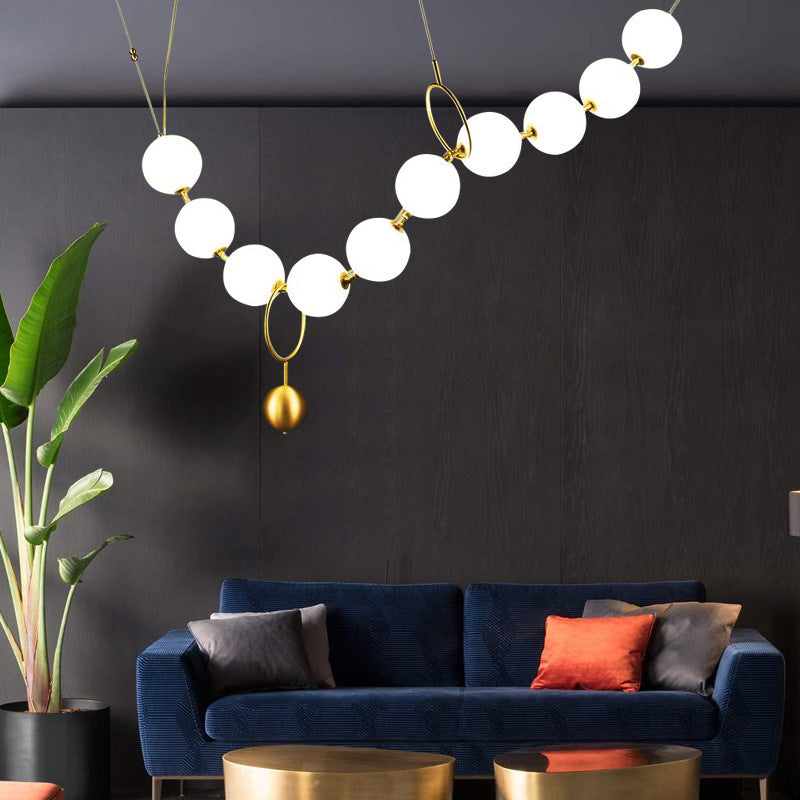 COCO Pearl Necklace Chandelier - Loonglight