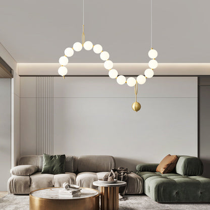 COCO Pearl Necklace Chandelier - Loonglight