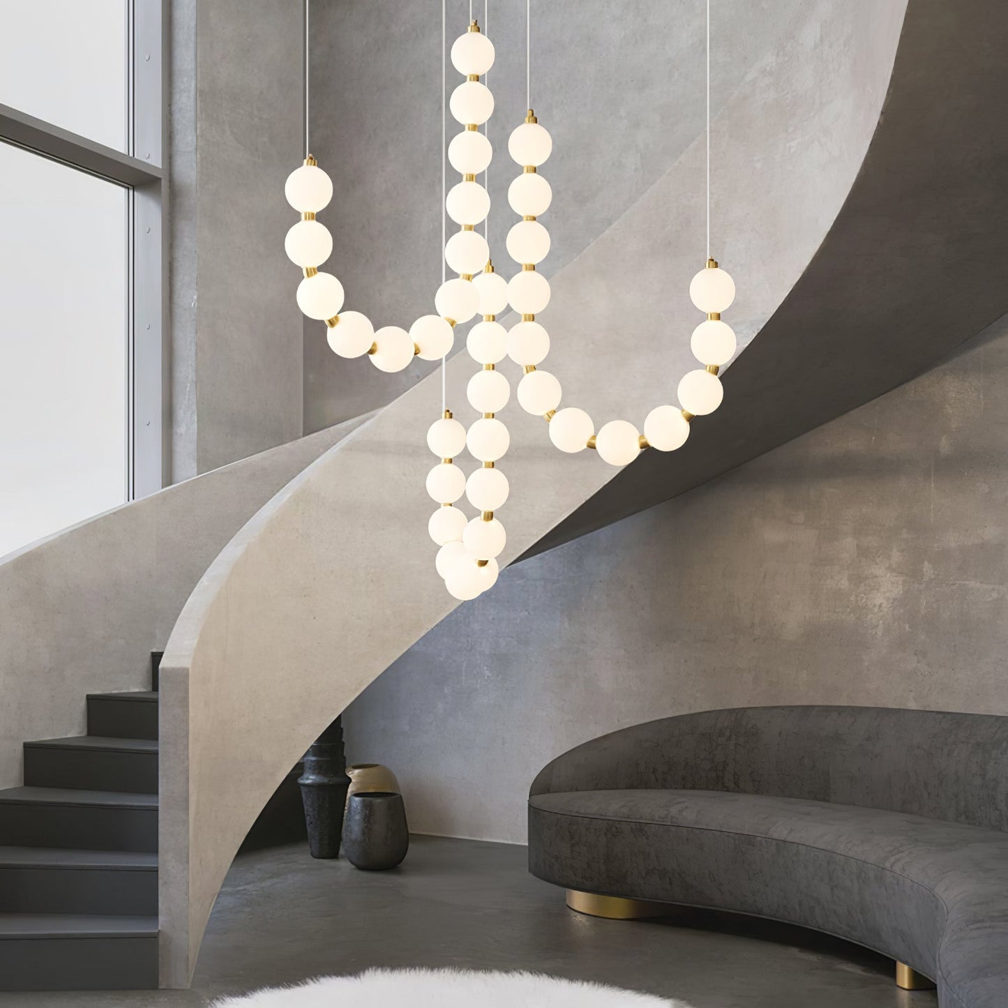 Pearl Necklace Chandelier U - Loonglight