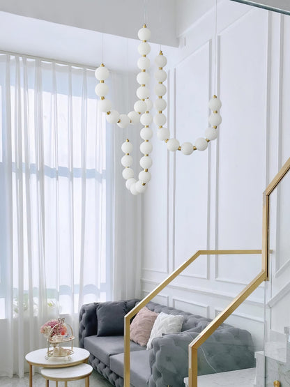 Pearl Necklace Chandelier U - Loonglight