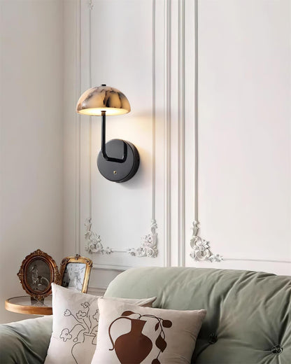 Penta Marble Mushroom Wall Lamp - Loonglight
