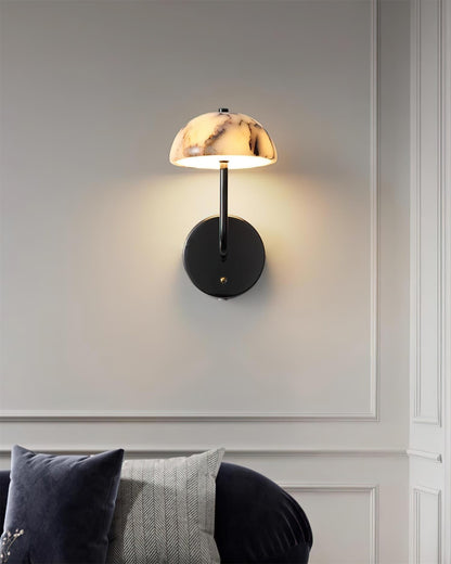 Penta Marble Mushroom Wall Lamp - Loonglight