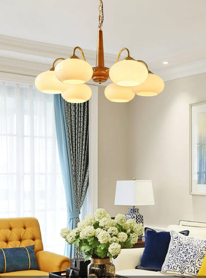 Persimmon Chandelier - Loonglight