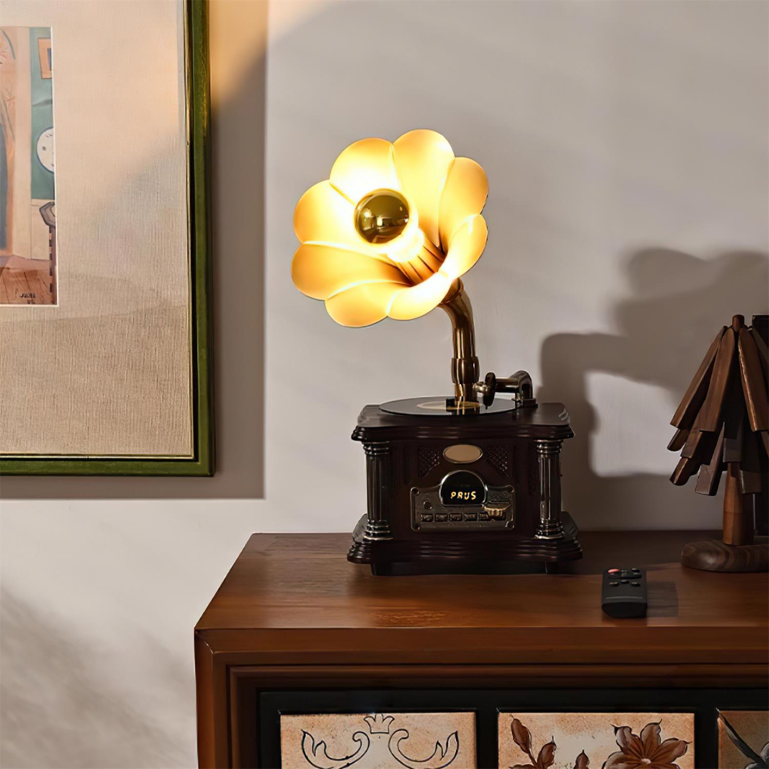 Phonograph Table Lamp - Loonglight