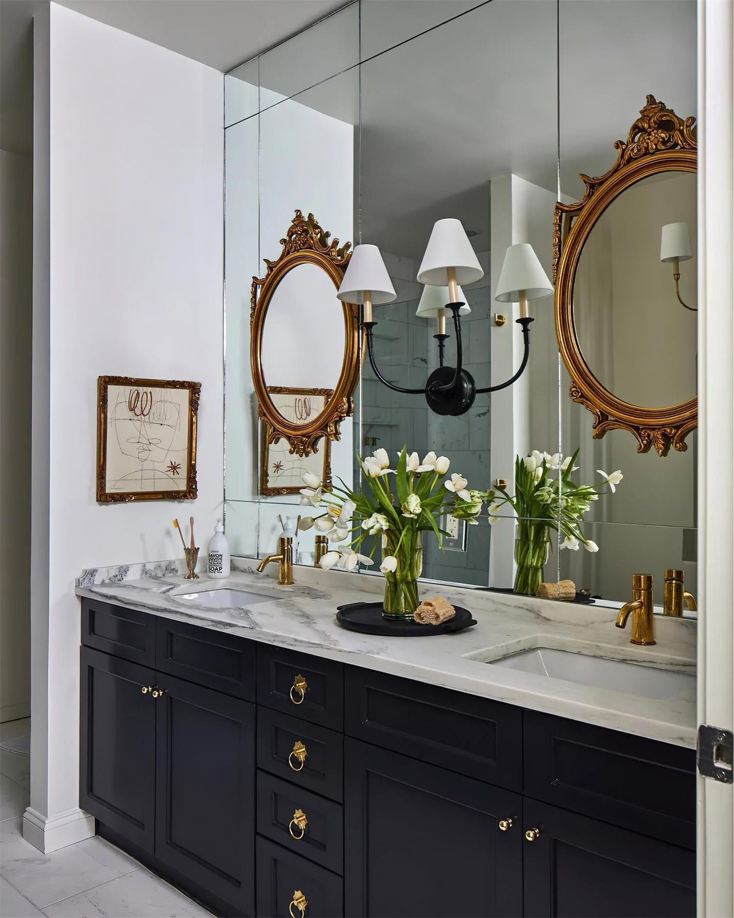 Piaf Classic Fabric Shade Wall Lamp