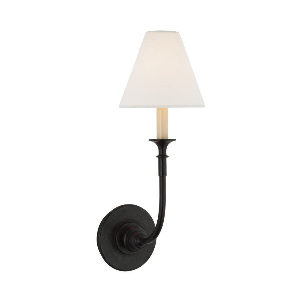 Piaf Classic Fabric Shade Wall Lamp