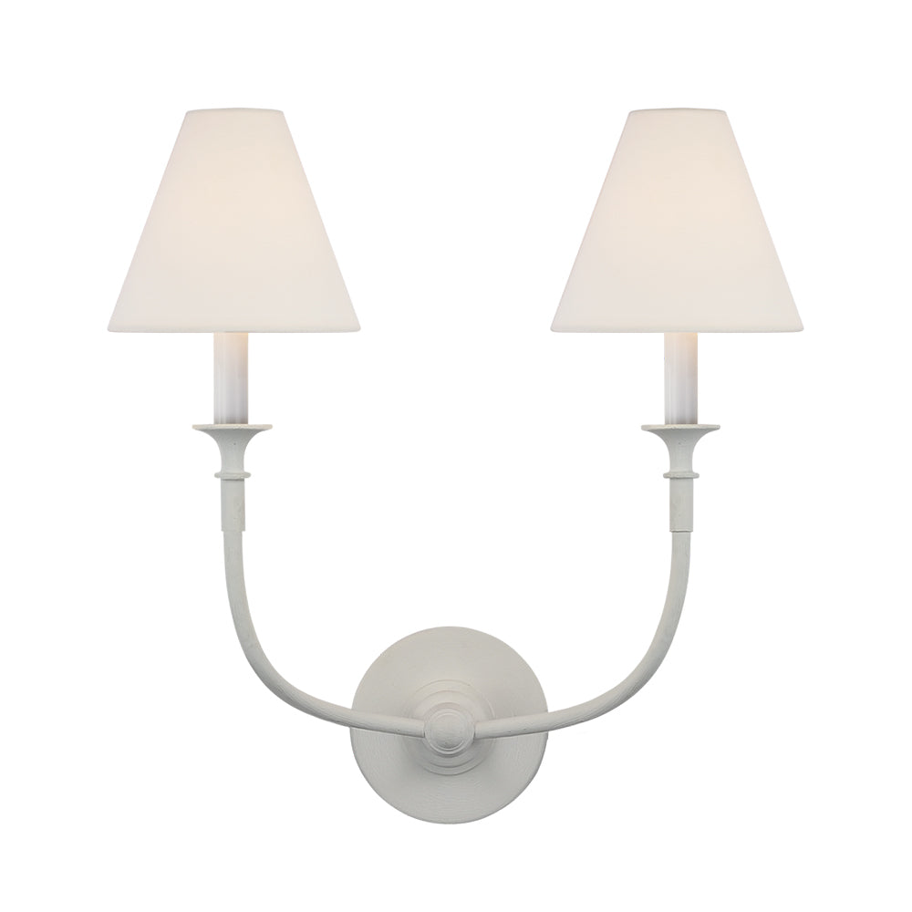 Piaf Classic Fabric Shade Wall Lamp