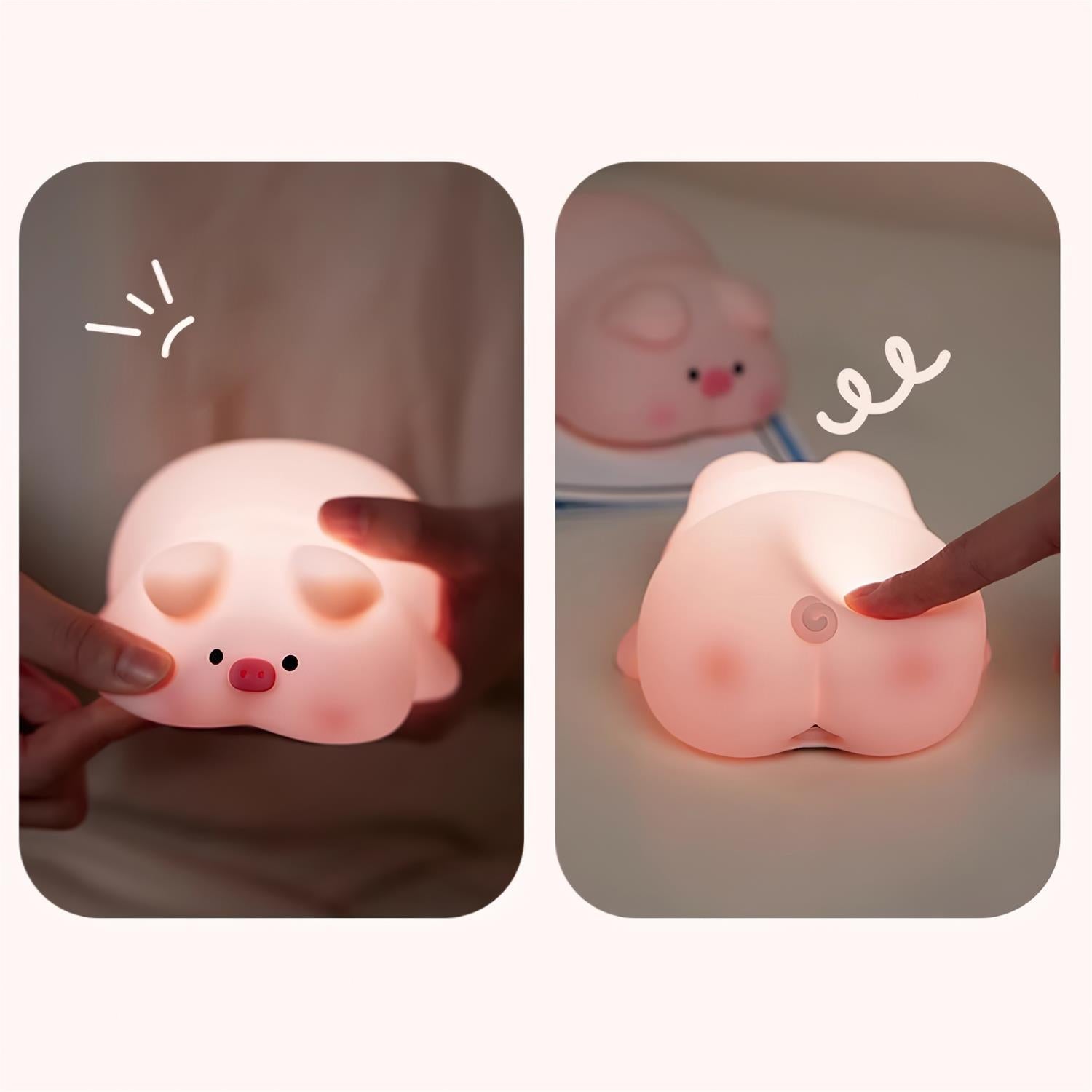 Pig Small Night Light - Loonglight