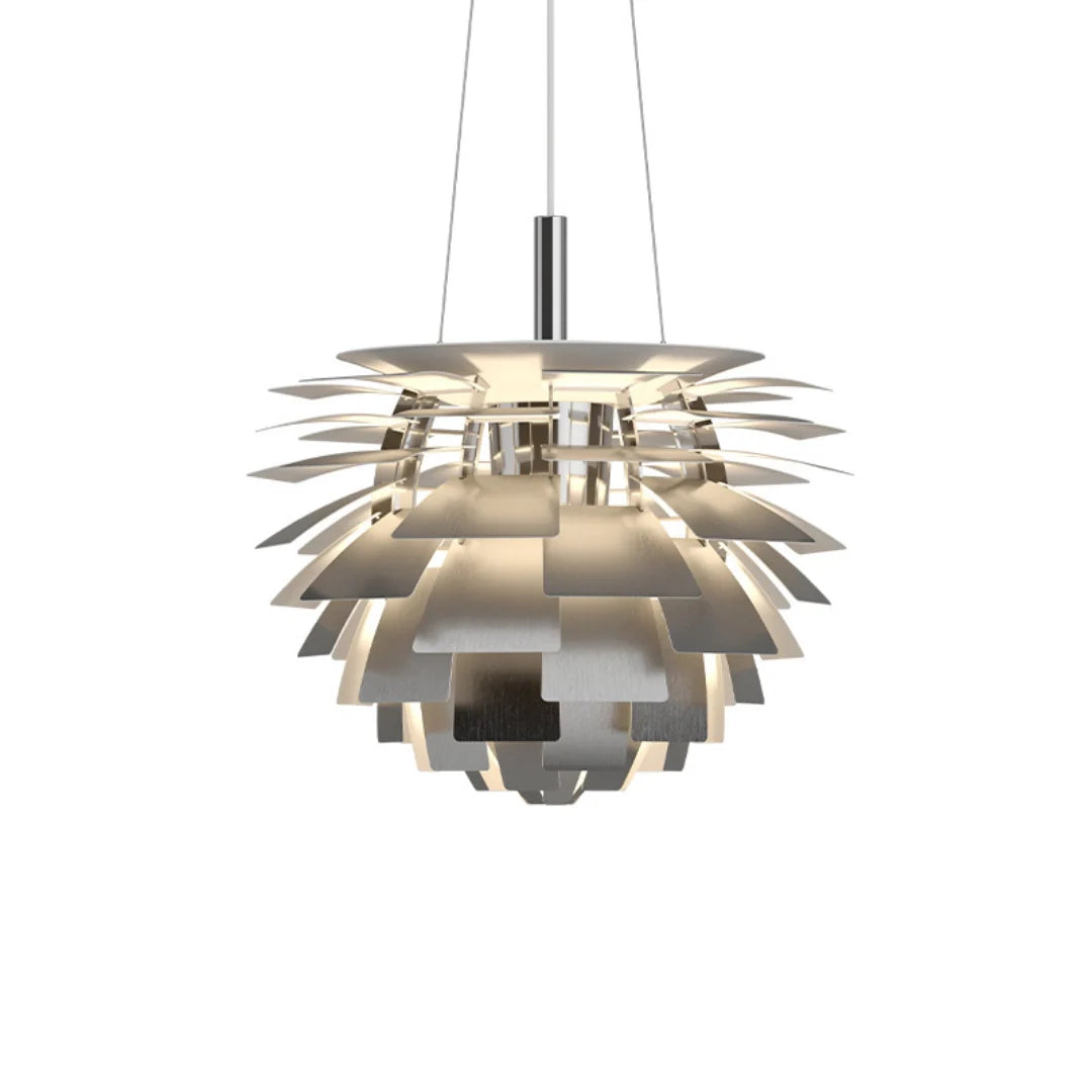 Pine Cone Chandelier Silver