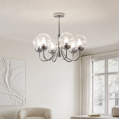 Planetary Glass Bulb Chandelier - Loonglight