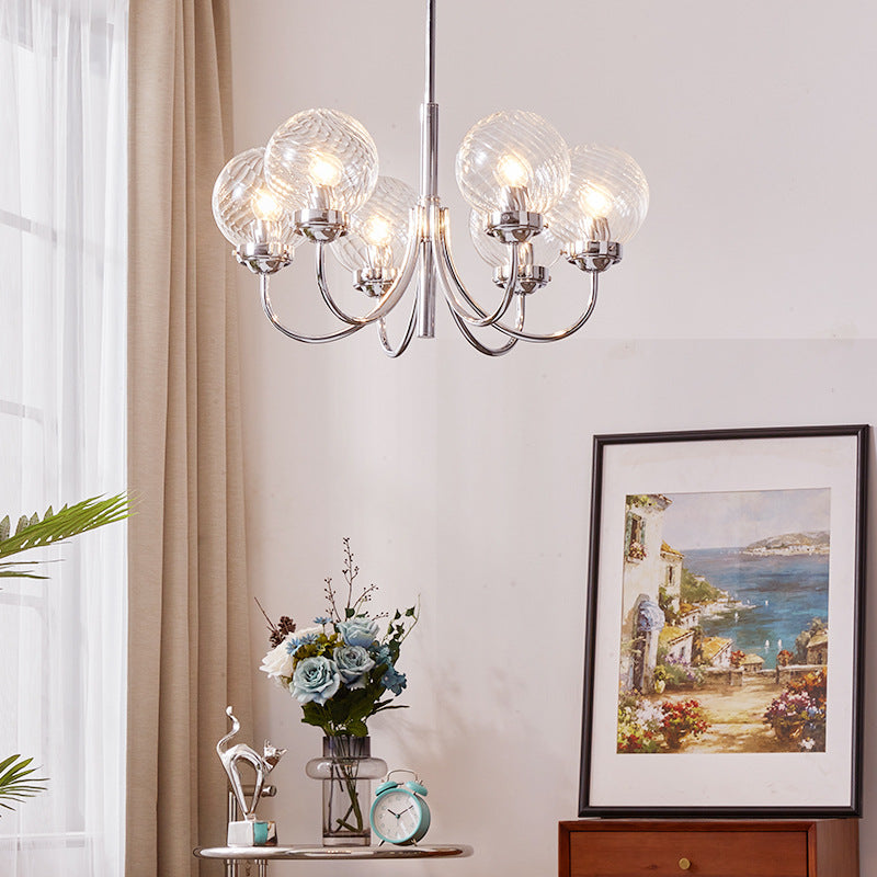 Planetary Glass Bulb Chandelier - Loonglight