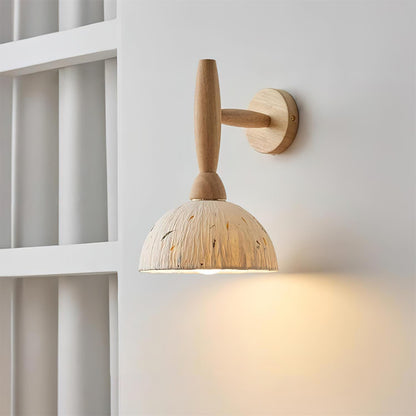 Playa Wood & Rice Paper Wall Lamp