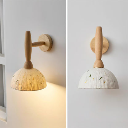Playa Wood & Rice Paper Wall Lamp