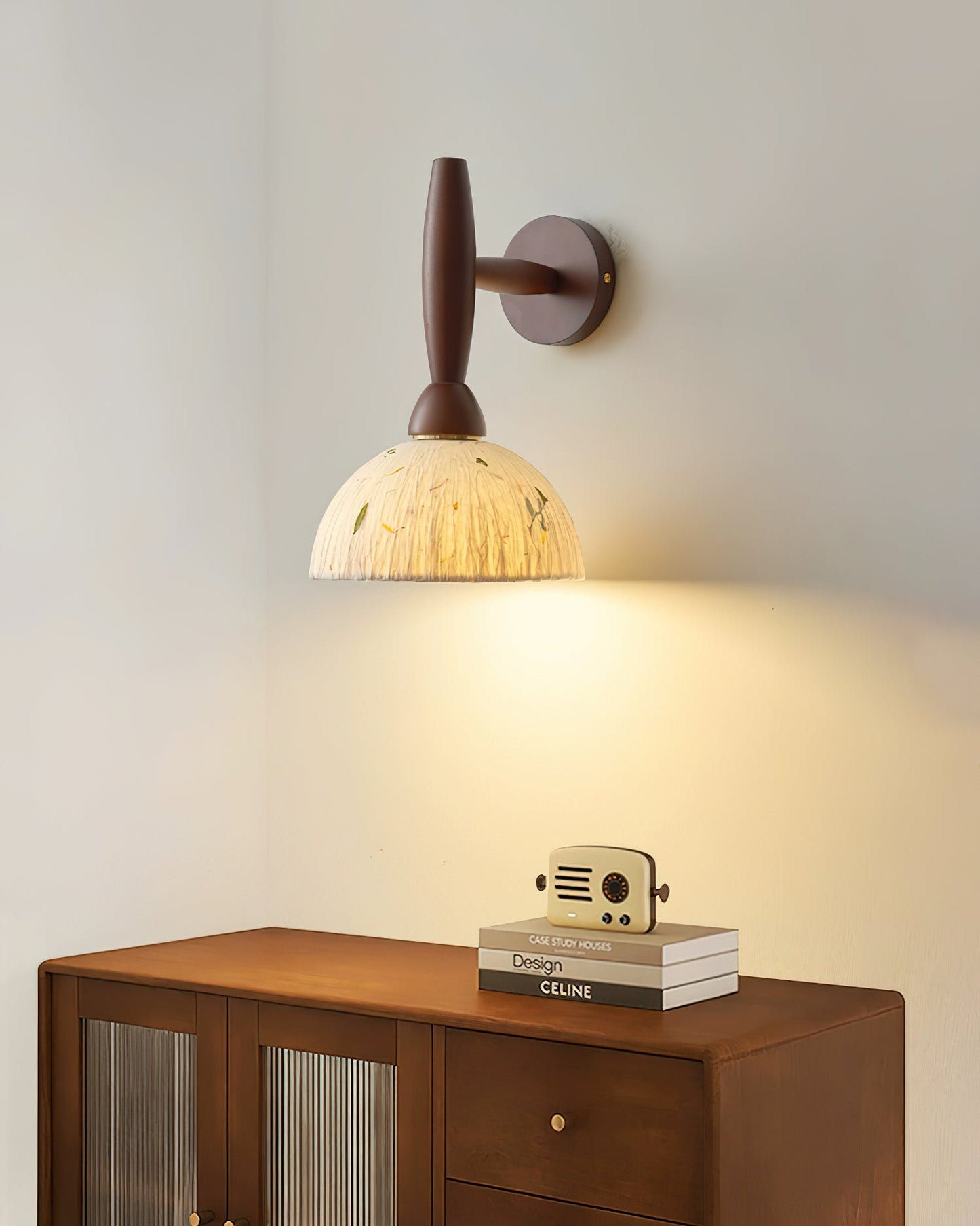 Playa Wood & Rice Paper Wall Lamp