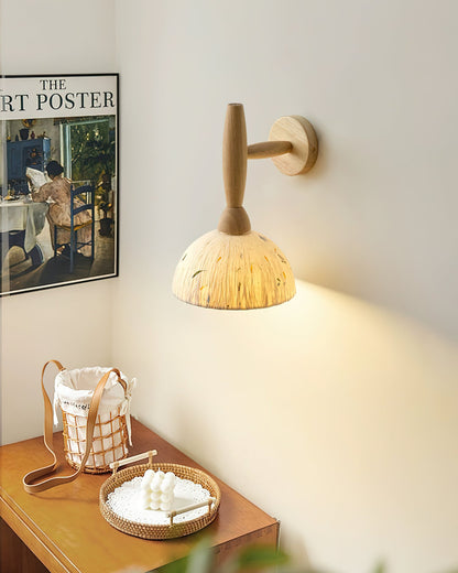Playa Wood & Rice Paper Wall Lamp