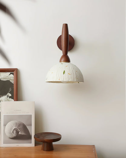 Playa Wood & Rice Paper Wall Lamp
