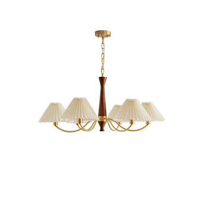 Pleated Fabric Chandelier - Loonglight