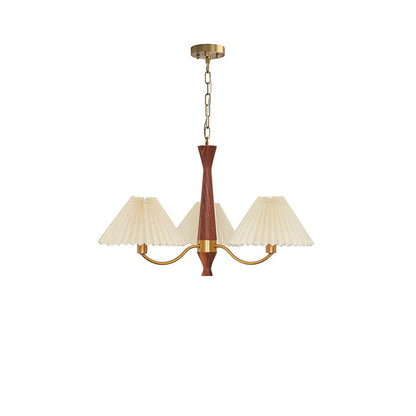 Pleated Fabric Chandelier - Loonglight