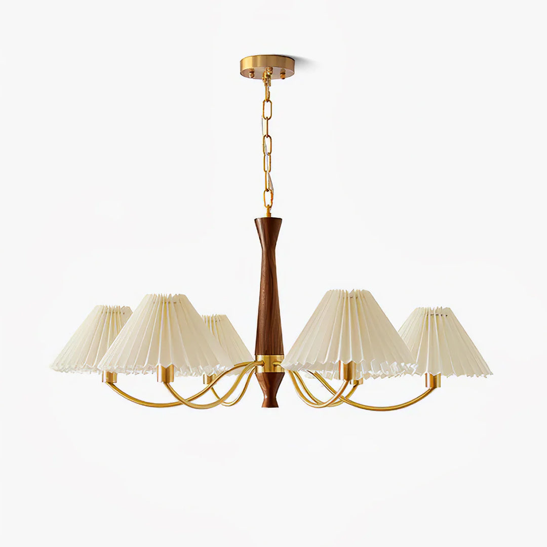 Pleated Fabric Chandelier - Loonglight