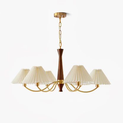 Pleated Fabric Chandelier - Loonglight