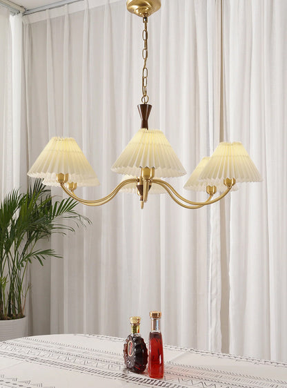 Pleated Fabric Chandelier - Loonglight