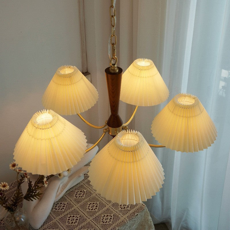 Pleated Fabric Chandelier - Loonglight