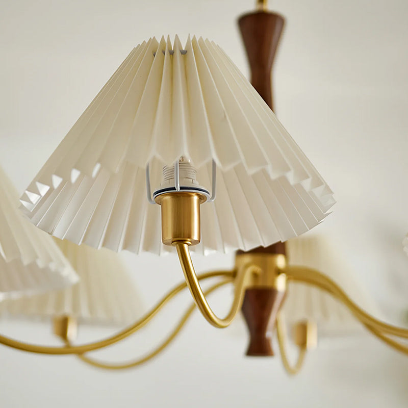 Pleated Fabric Chandelier - Loonglight