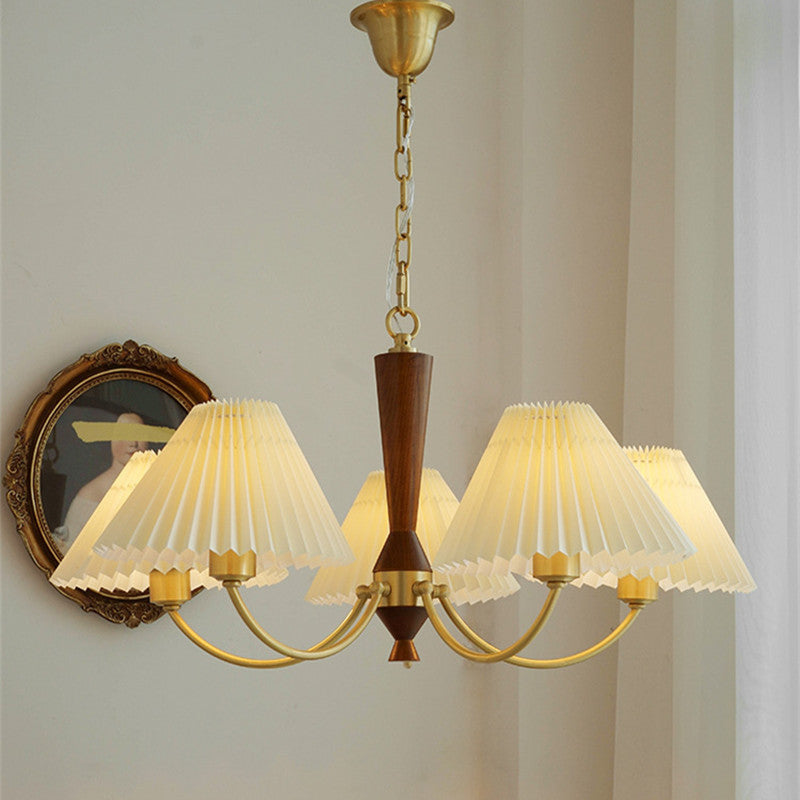 Pleated Fabric Chandelier - Loonglight