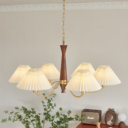 Pleated Fabric Chandelier - Loonglight