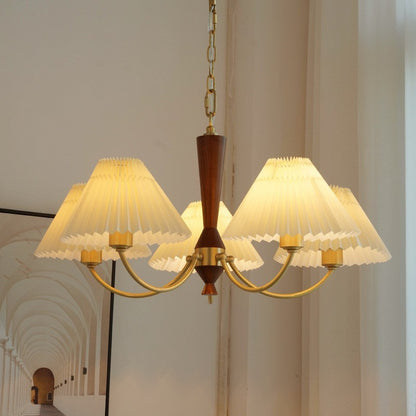 Pleated Fabric Chandelier - Loonglight