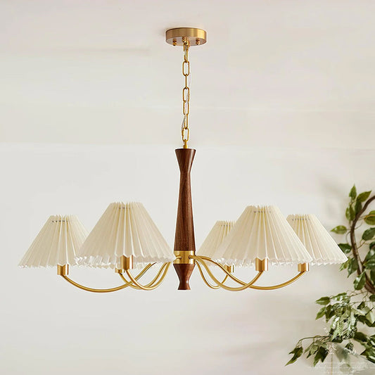 Pleated Fabric Chandelier - Loonglight
