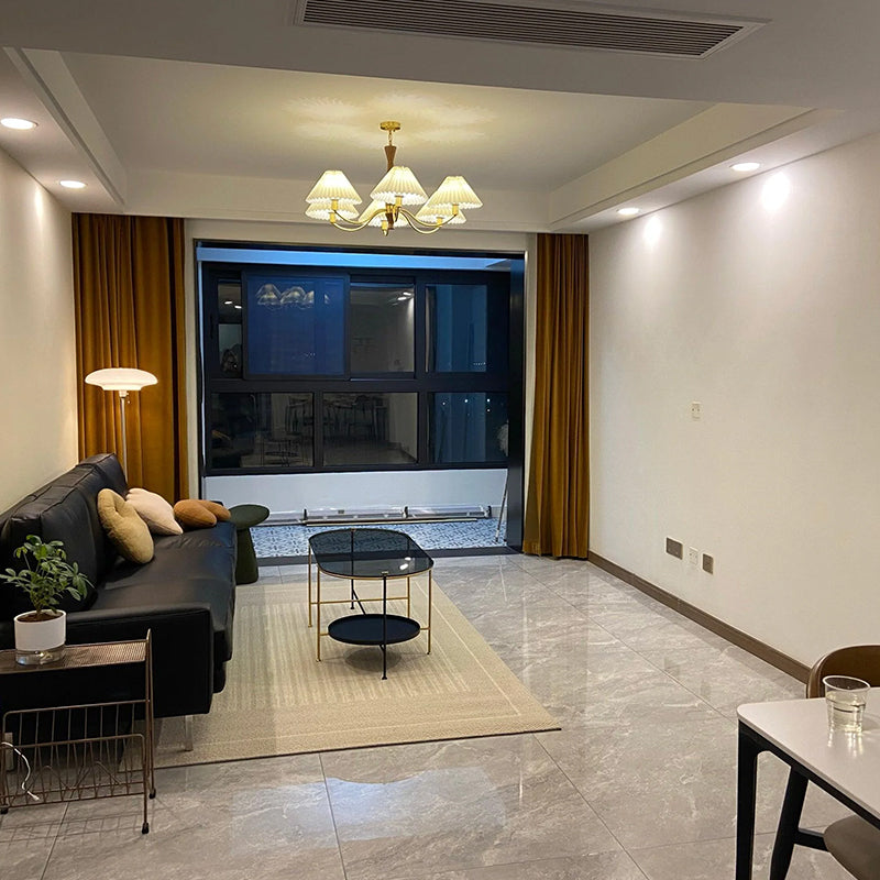 Pleated Fabric Chandelier - Loonglight