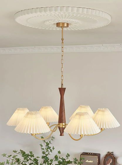 Pleated Fabric Chandelier - Loonglight