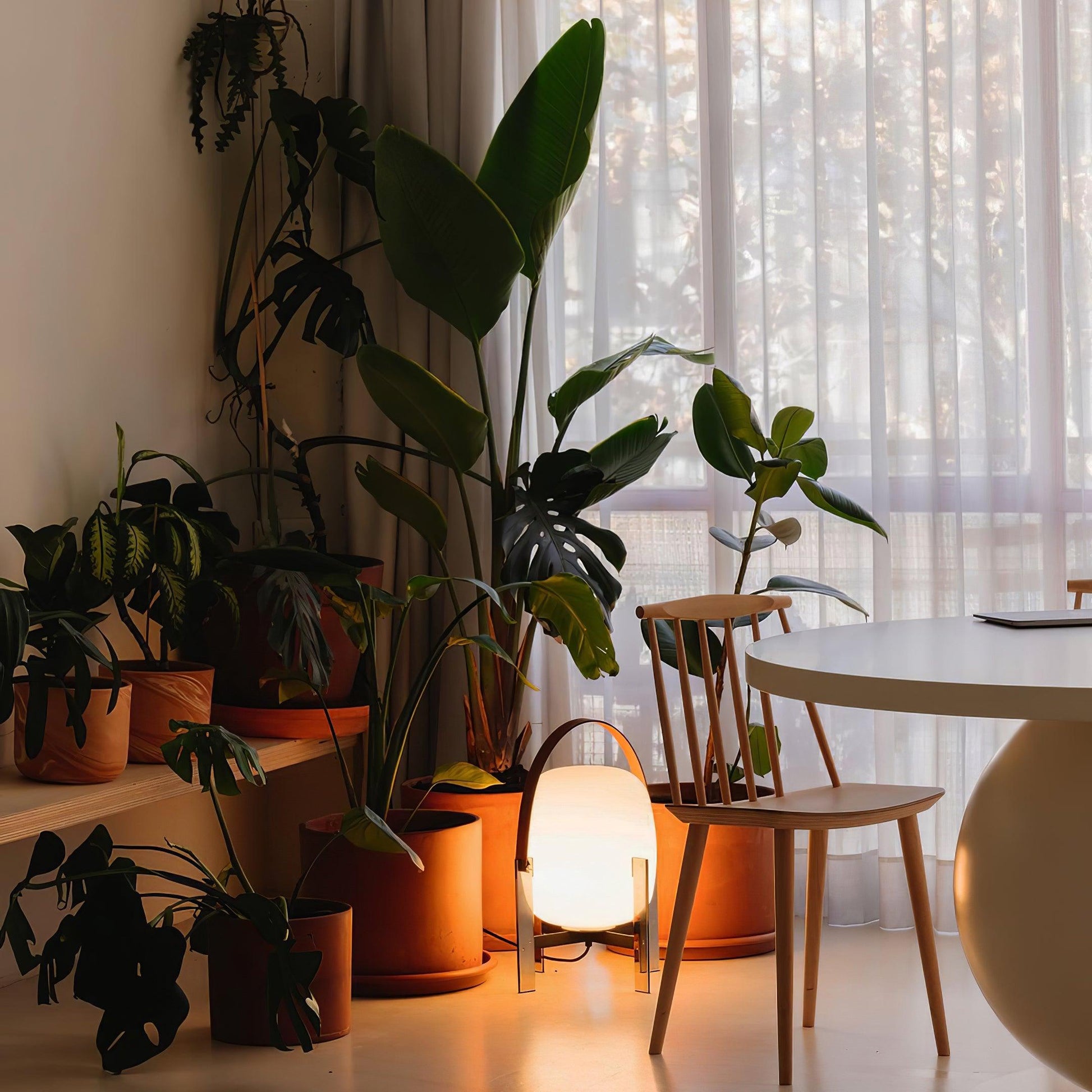 Portable Lantern Metal Table Lamp - Loonglight