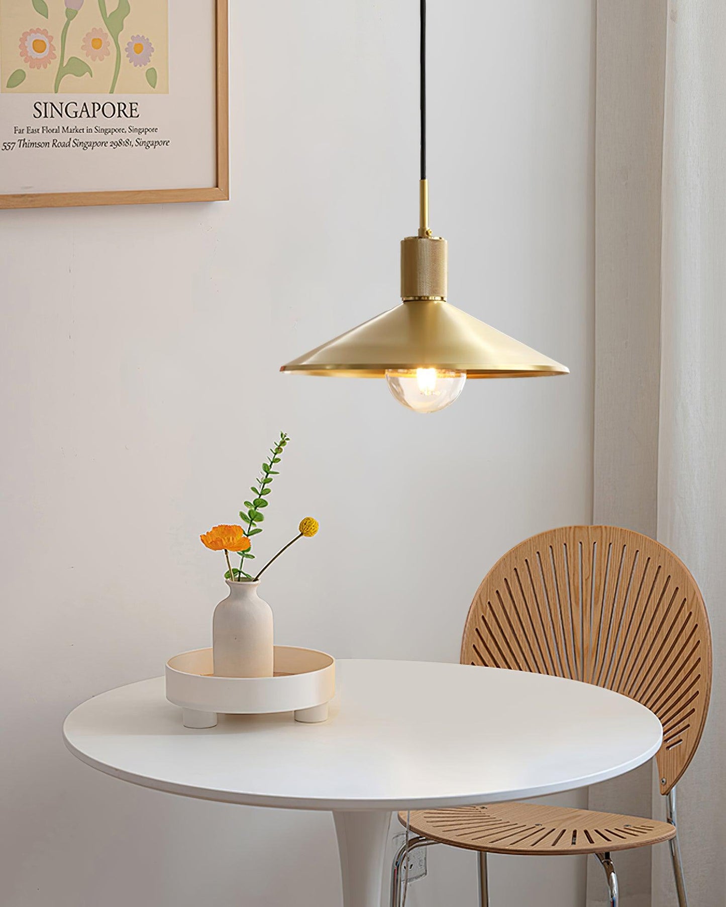 Quentin Brass Pendant Light - Loonglight